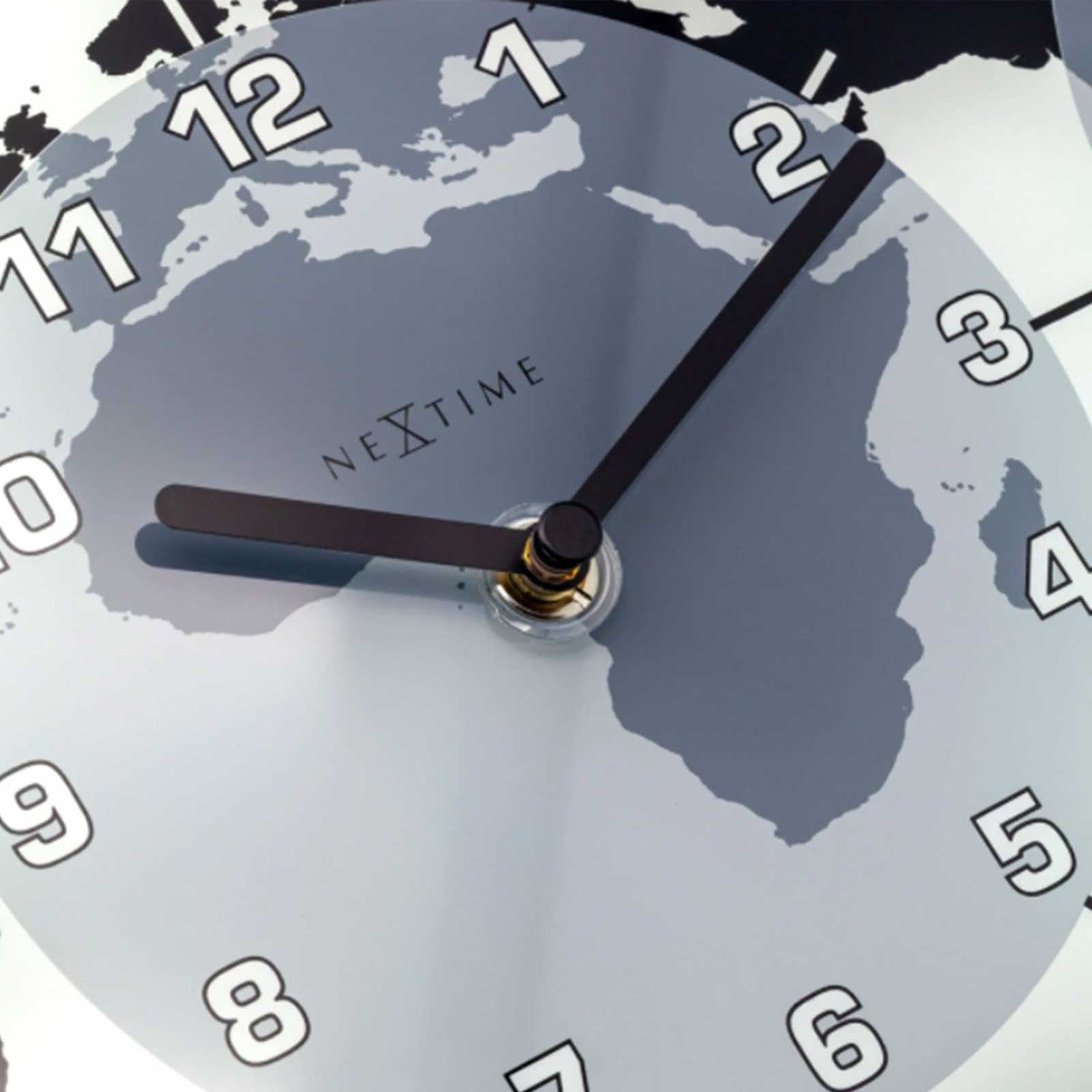 NeXtime Mondial Glass World Clock - 3 Faces