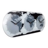 NeXtime Mondial Glass World Clock - 3 Faces