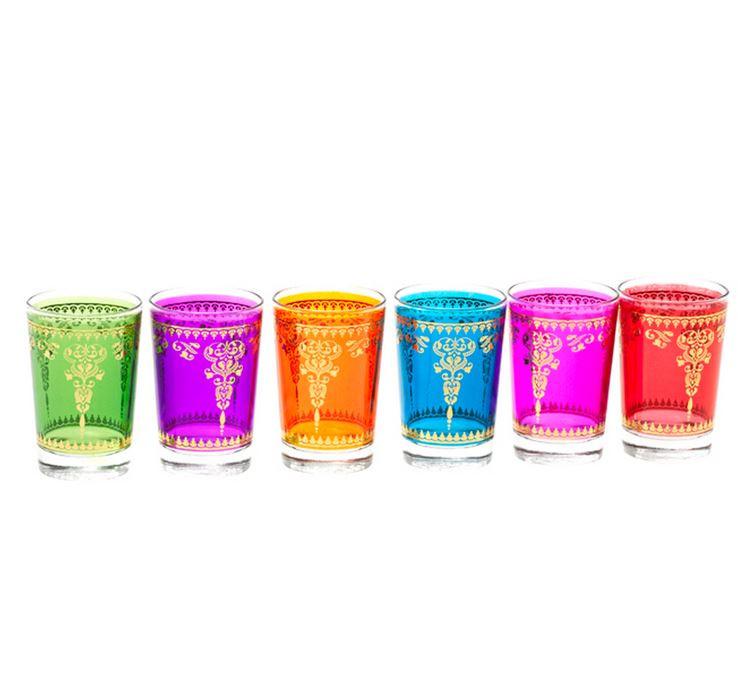 Moroccan Tea Glasses - Set of 6.