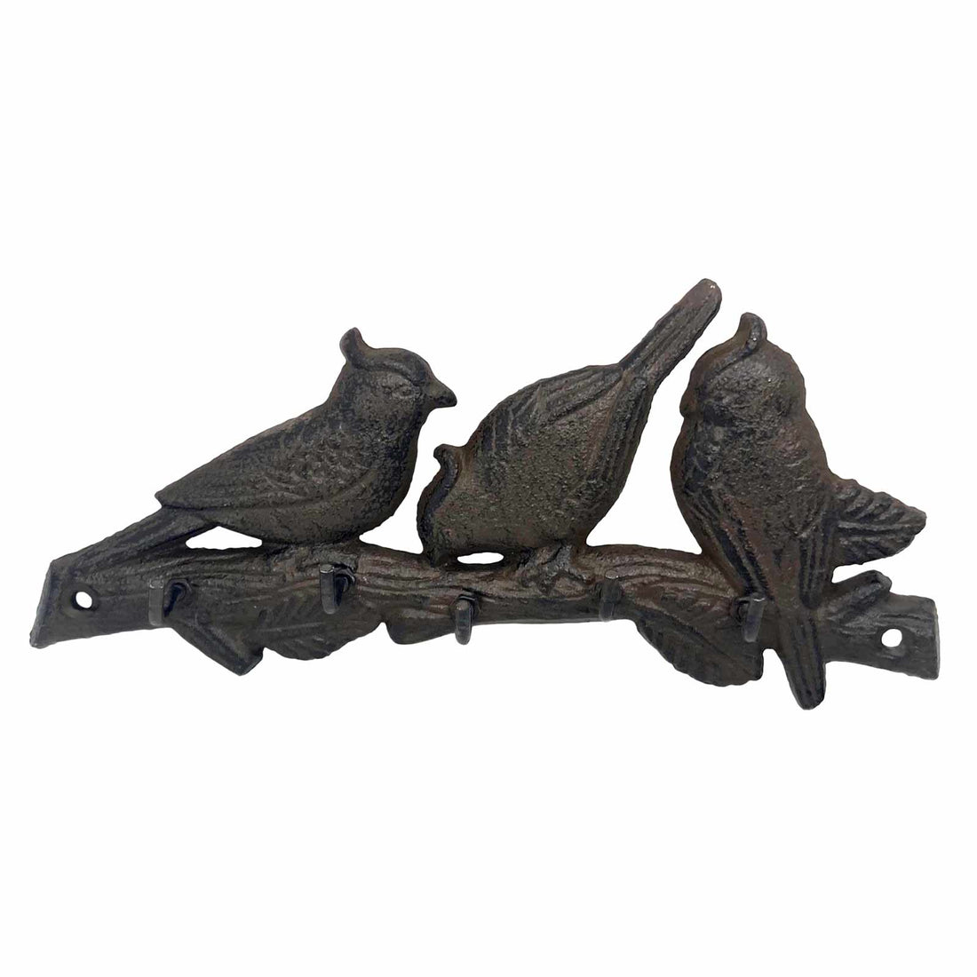 Mr Gecko Three Birds Cast Iron Wall Hook