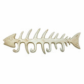 Mr Gecko White Metal Fishbone Wall Hook