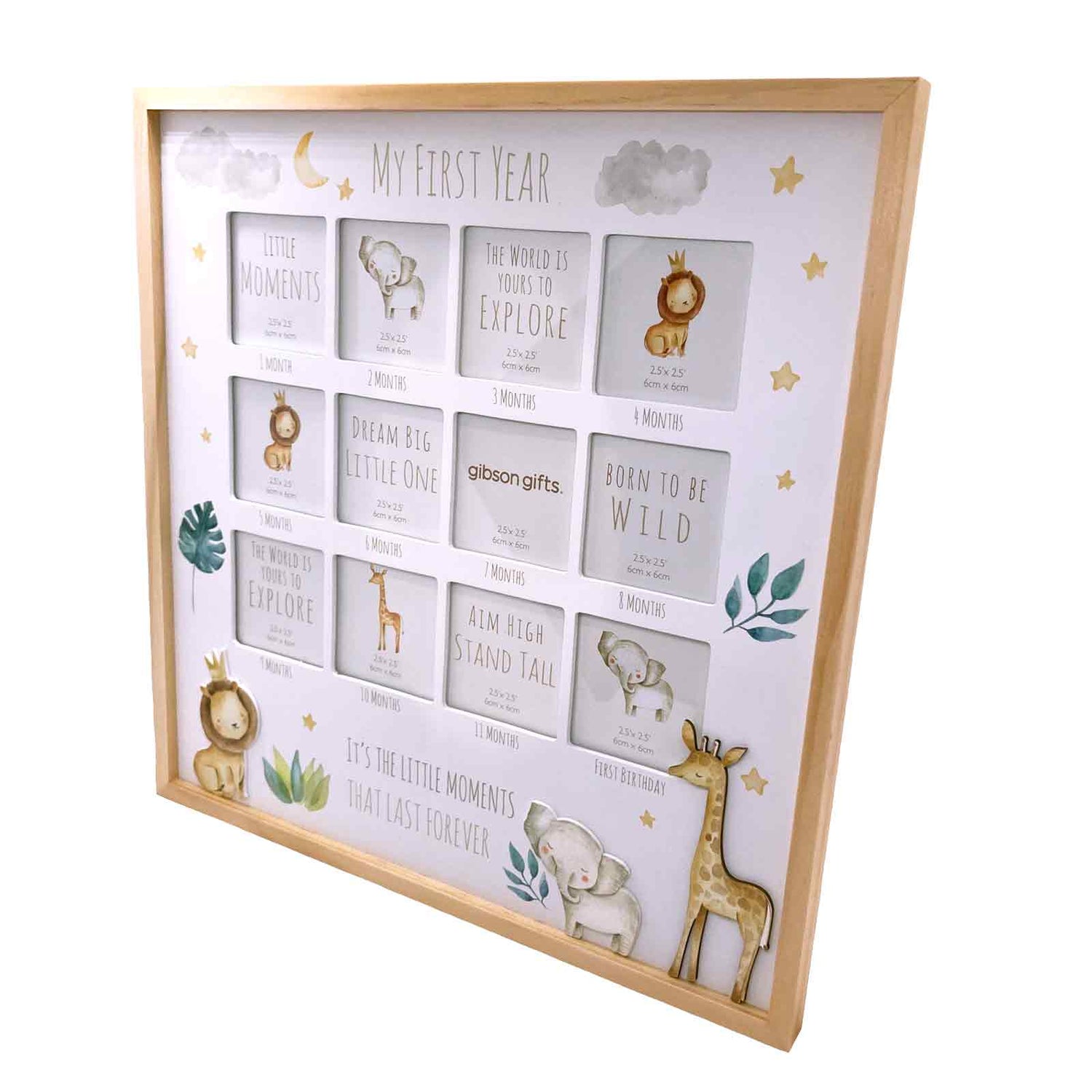My First Year Little Moments Wooden Photo Frame