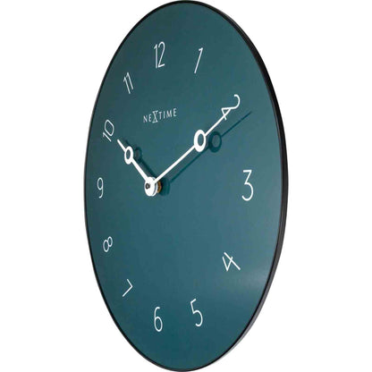 NeXtime Carousel Grey Glass Wall Clock