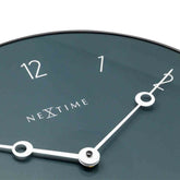 NeXtime Carousel Grey Glass Wall Clock