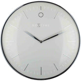 NeXtime GLAMOUR Wall Clock - Silver Grey