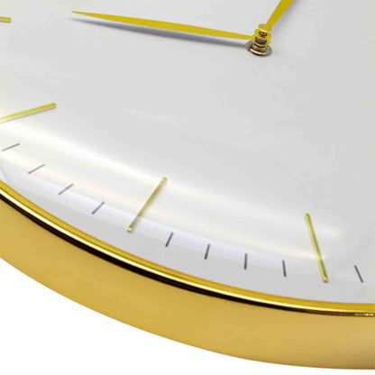 NeXtime GLAMOUR White and Gold Wall Clock