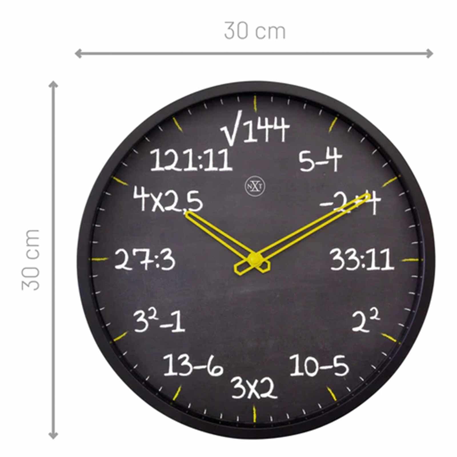 NeXtime MATHS 30cm Wall Clock - Dimensions