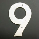 White Cast Iron House Numbers.