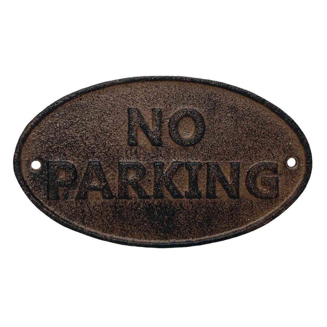 No Parking Cast Iron Sign