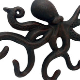Octopus Metal Wall Hook closeup