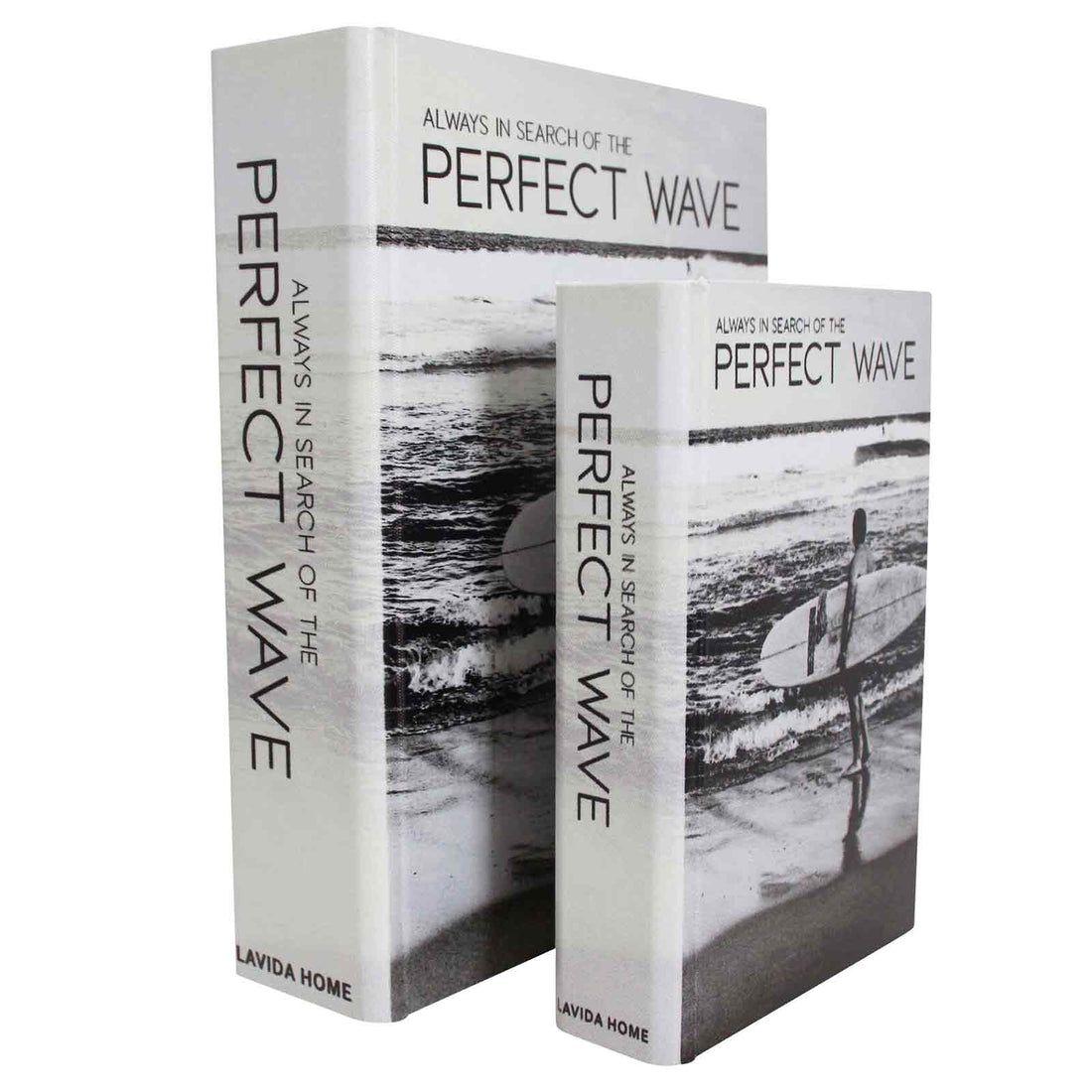 Perfect Wave Hidden Storage Book Boxes