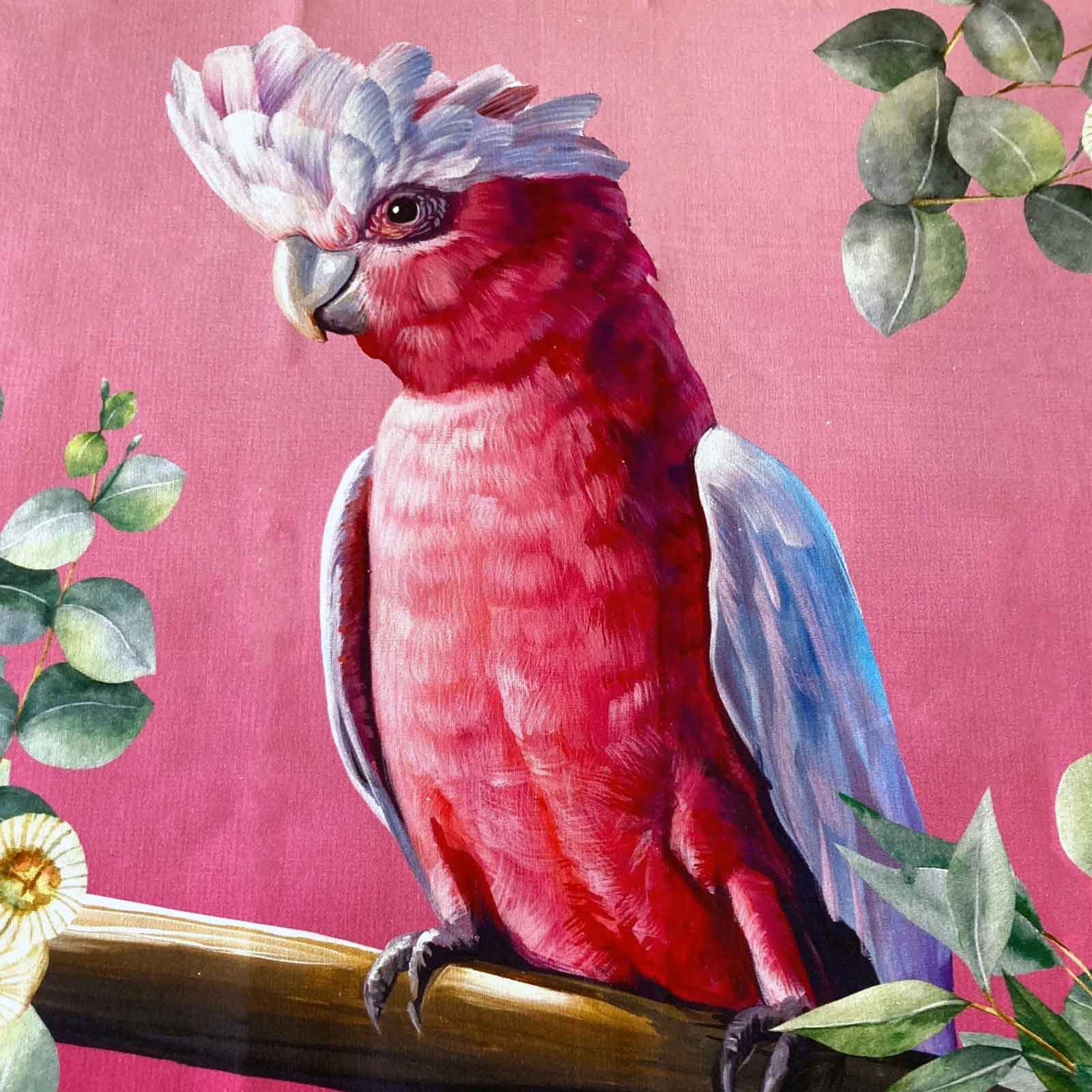 Pink Galah Birds of Australia 100% Cotton Tea Towel