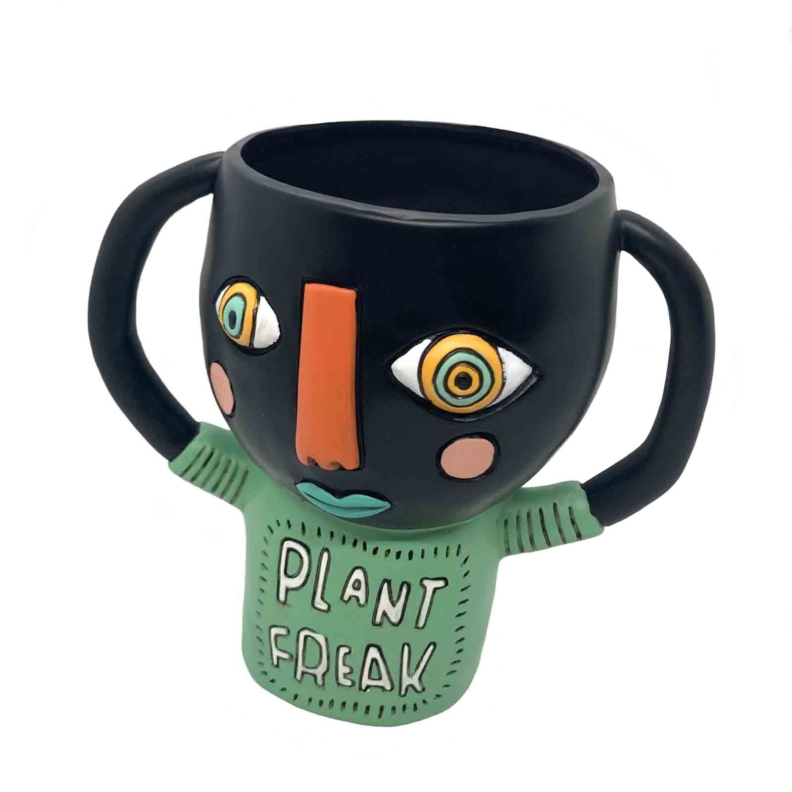 PLANT FREAK - Black - Indoor Pot Planter by Allen Designs