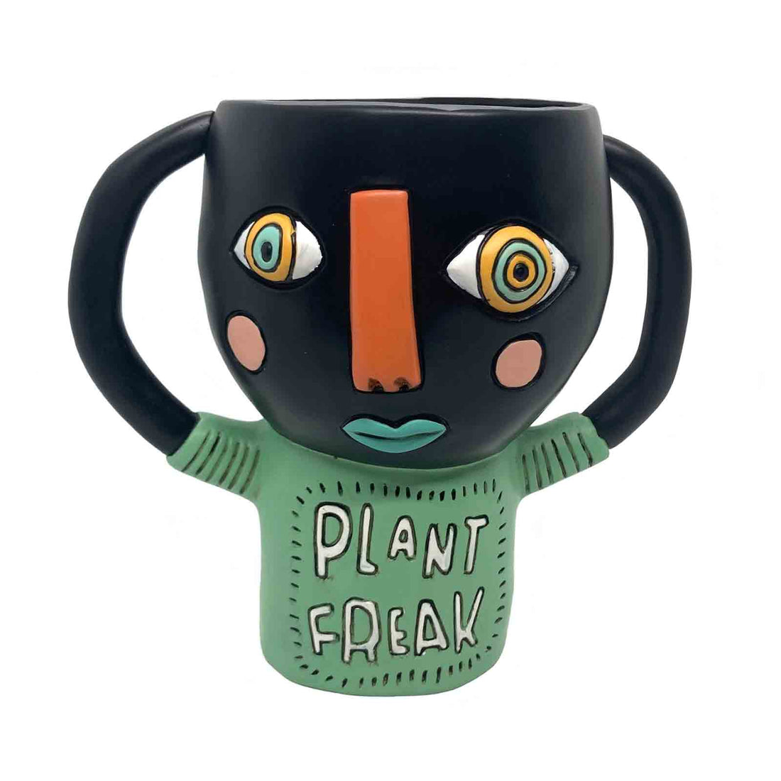 PLANT FREAK - Black - Indoor Pot Planter by Allen Designs