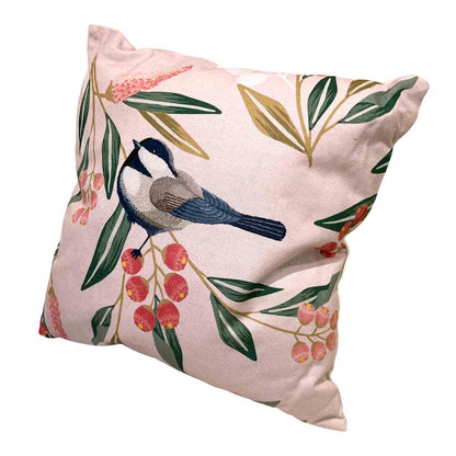 Pretty Bird Cotton Linen Blend Cushion 48cm Square