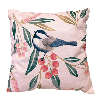 Pretty Bird Cotton Linen Blend Cushion 48cm Square