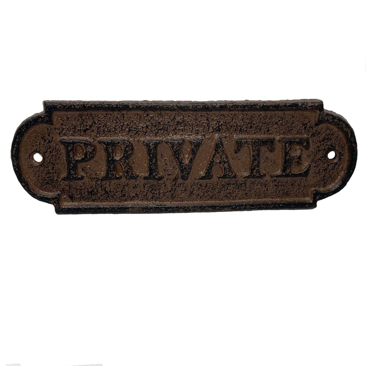 PRIVATE Cast Iron Sign