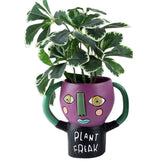 Purple Plant Freak Pot Planter Allen Designs