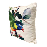 Rainbow Lorikeet Cotton Linen Blend 45cm Cushion