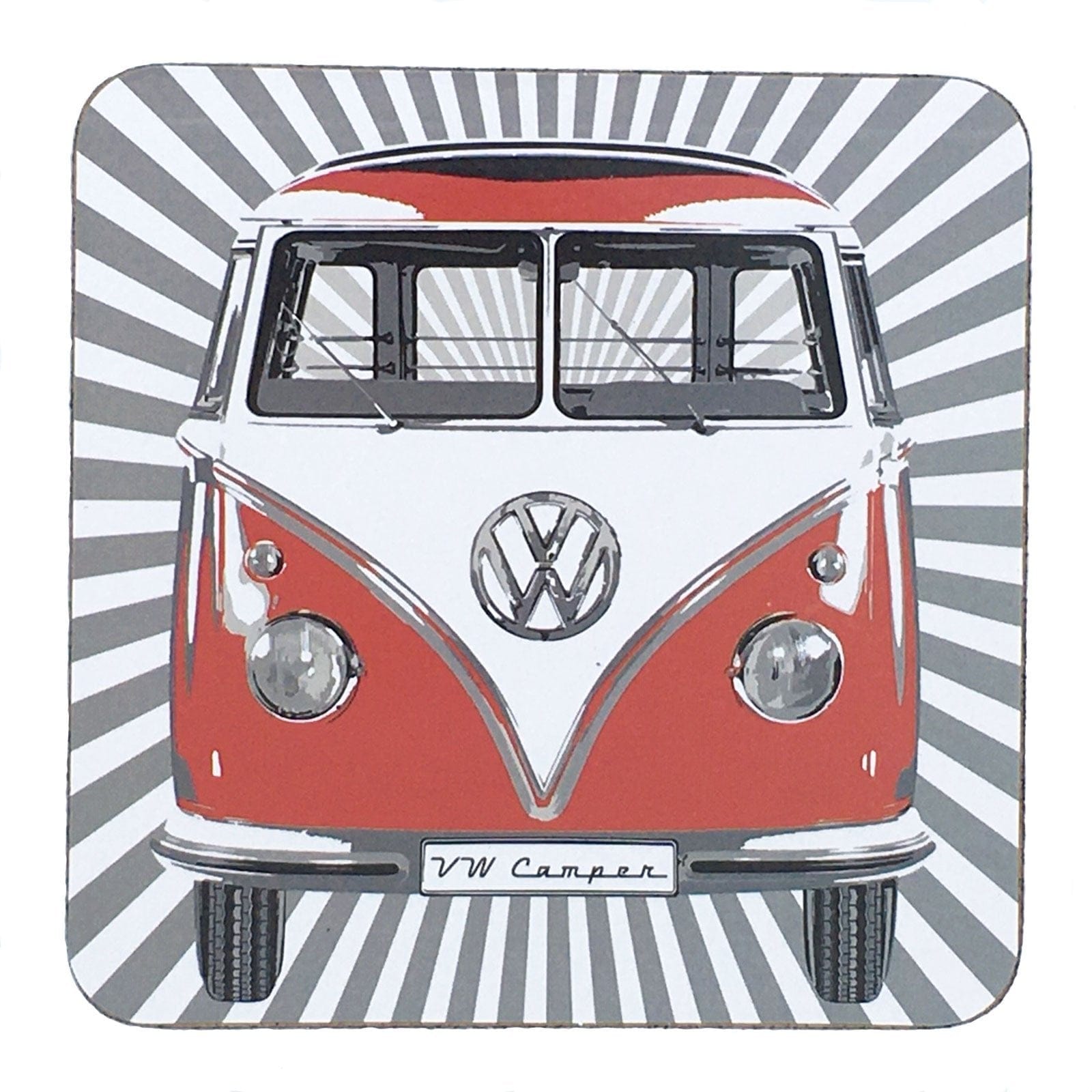 VW T1 Bus Coasters - Stripes - Set of 4.