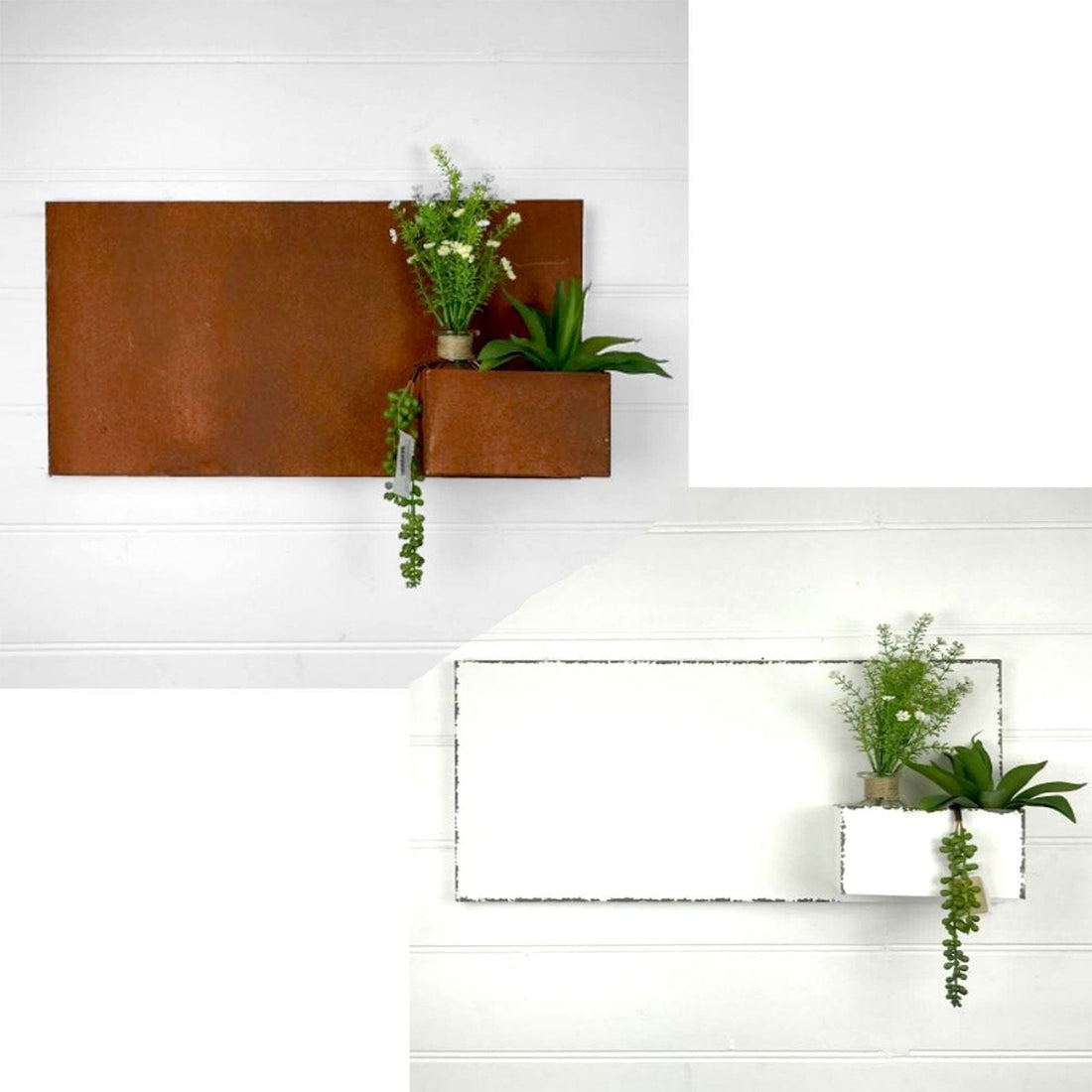Rustic Wall Planter - Wide.