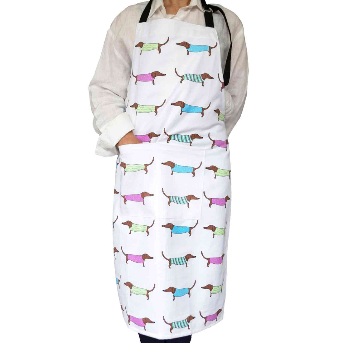 Sausage Dogs Heavy Drill Apron - 100% Cotton