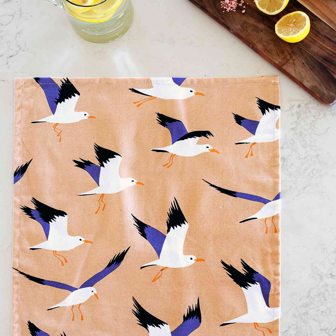 SEAGULLS 100% Cotton Tea Towel | Hello Homewares