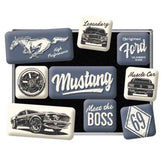 Ford Mustang The Boss Set of 9 Nostalgic Art Mangets