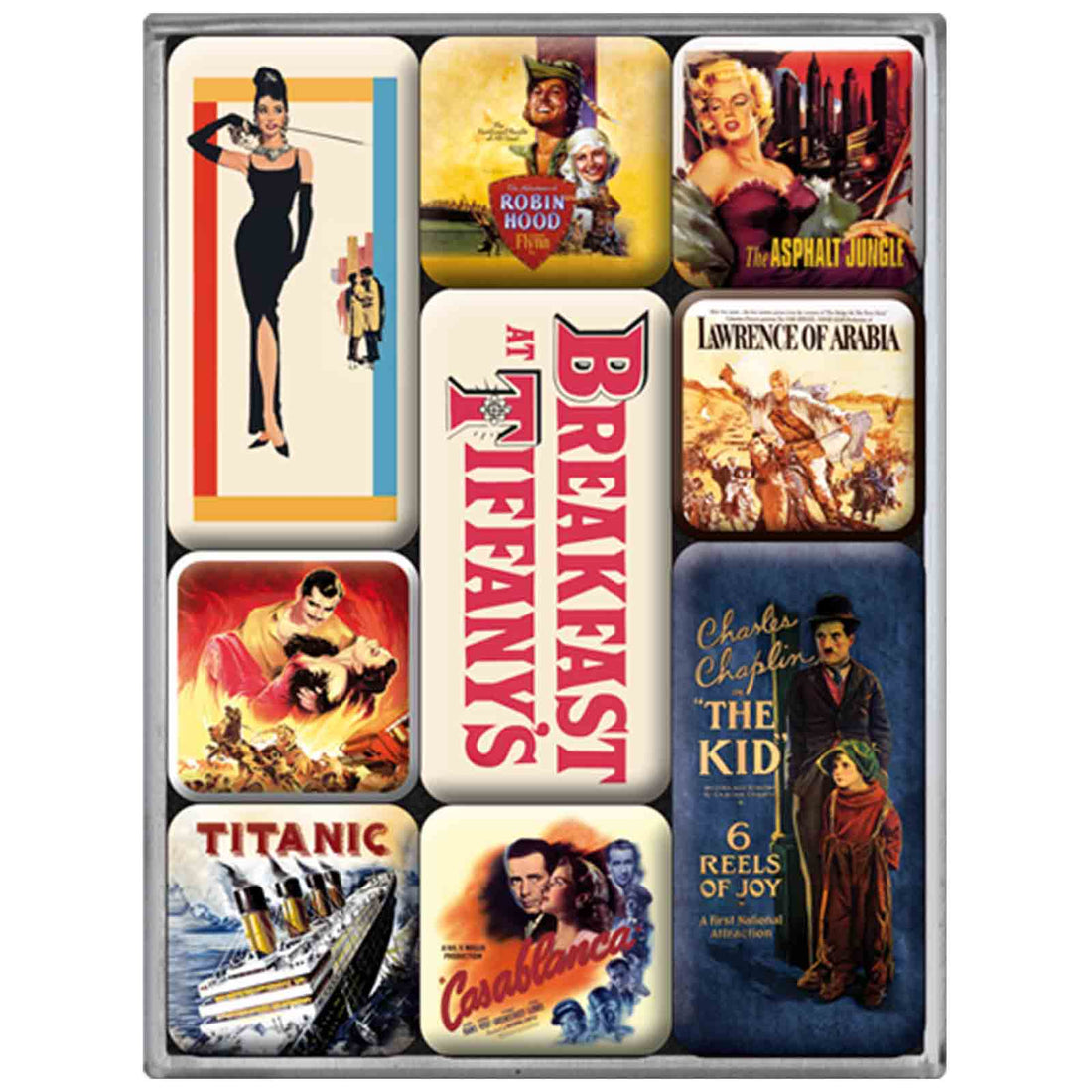 Movie Art Classics Set of 9 Nostalgic Art Magnets