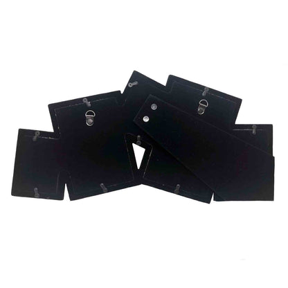Silver 5 Picture Collage Photo Frame - Back