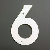 White Cast Iron House Numbers.