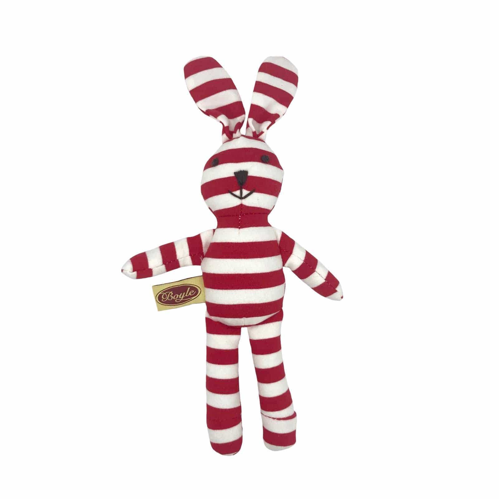 23cm Red Striped Rabbit Plush Toy