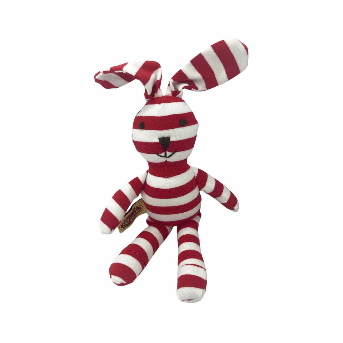 23cm Red Striped Rabbit Plush Toy