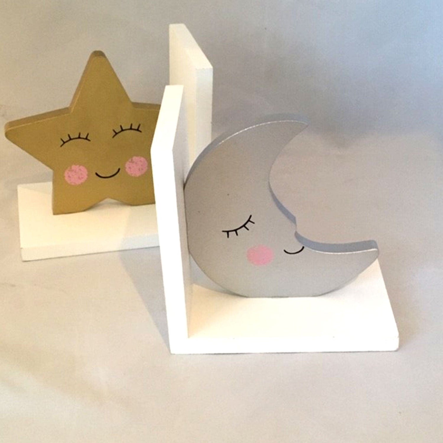 Star and Moon Bookends.