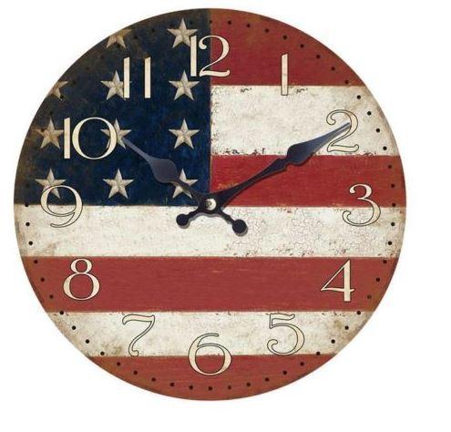 Stars and Stripes Wall Clock.