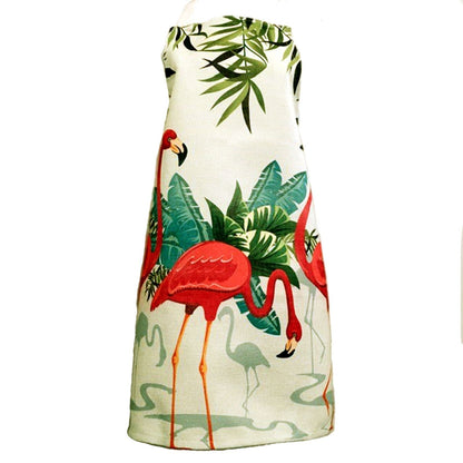 Three Flamingos Apron.