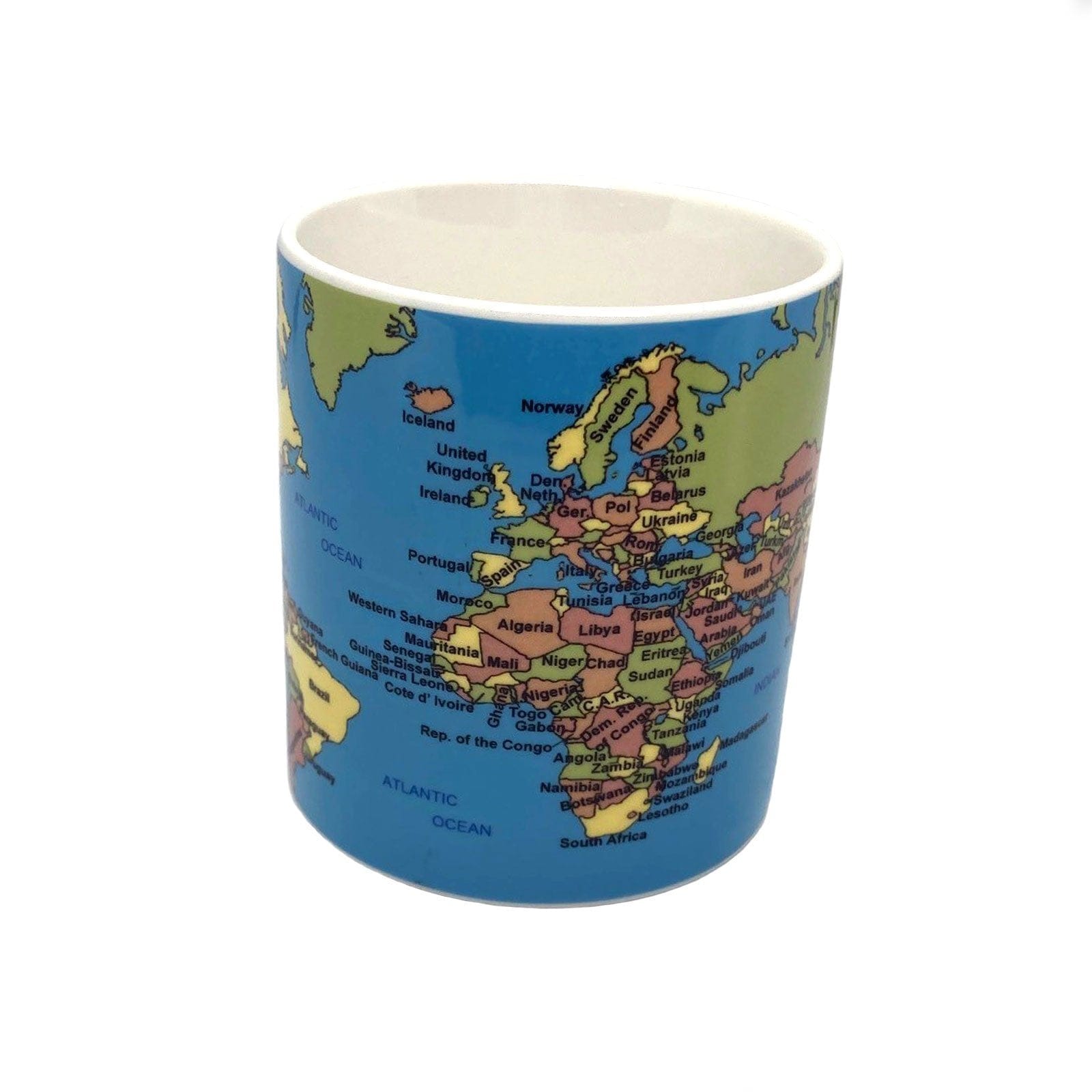 World Map Educational Coffee Mug