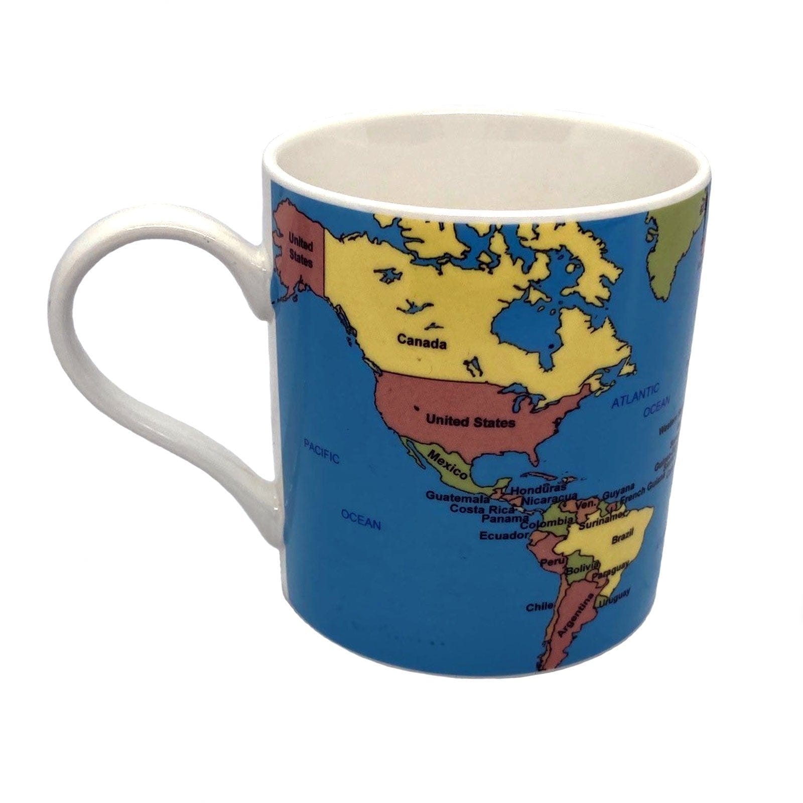 World Map Educational Coffee Mug