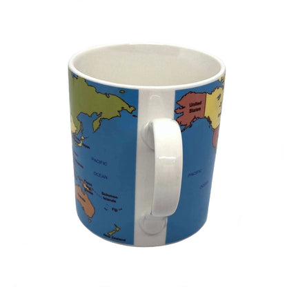 World Map Educational Coffee Mug