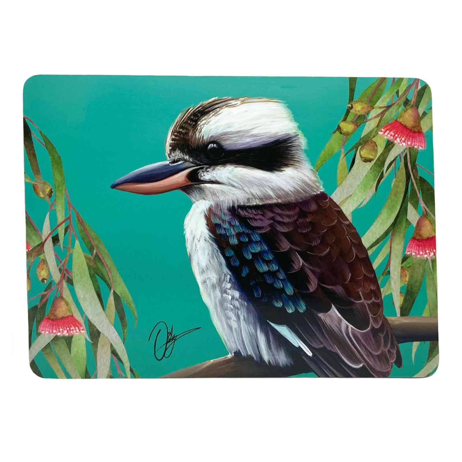 Birds of Australia Placemats / Coasters Kookaburra - Chris Riley Design