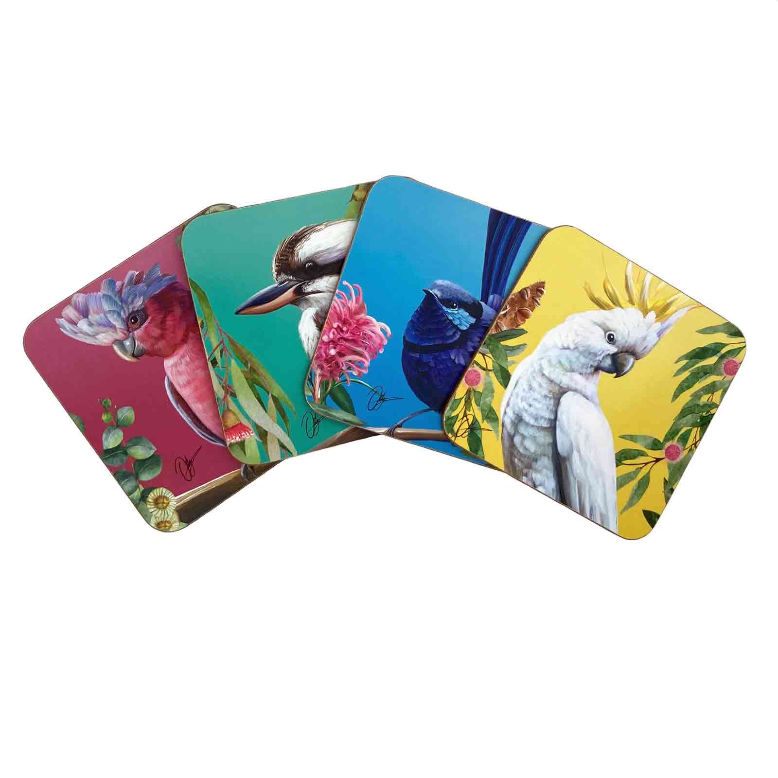 Birds of Australia Coasters - Chris Riley Design