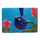 Birds of Australia Placemats / Coasters Blue Wren - Chris Riley Design