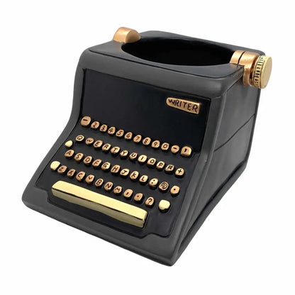 BLACK WRITER Planter - Typewriter Pot Planter / Pen Holder -