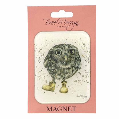 Bree Merryn Cuties in Booties Magnets - Oakley Owl Fridge Whiteboard Office Magnet