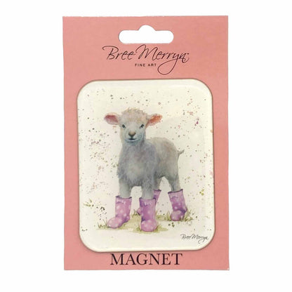 Bree Merryn Cuties in Booties Magnets - Lottie Lamb Fridge Whiteboard Ofiice Magnet