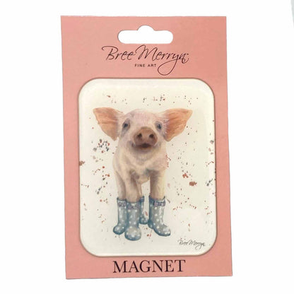 Bree Merryn Cuties in Booties Magnets - Penelope Pig Fridge Whiteboard Office Magnet