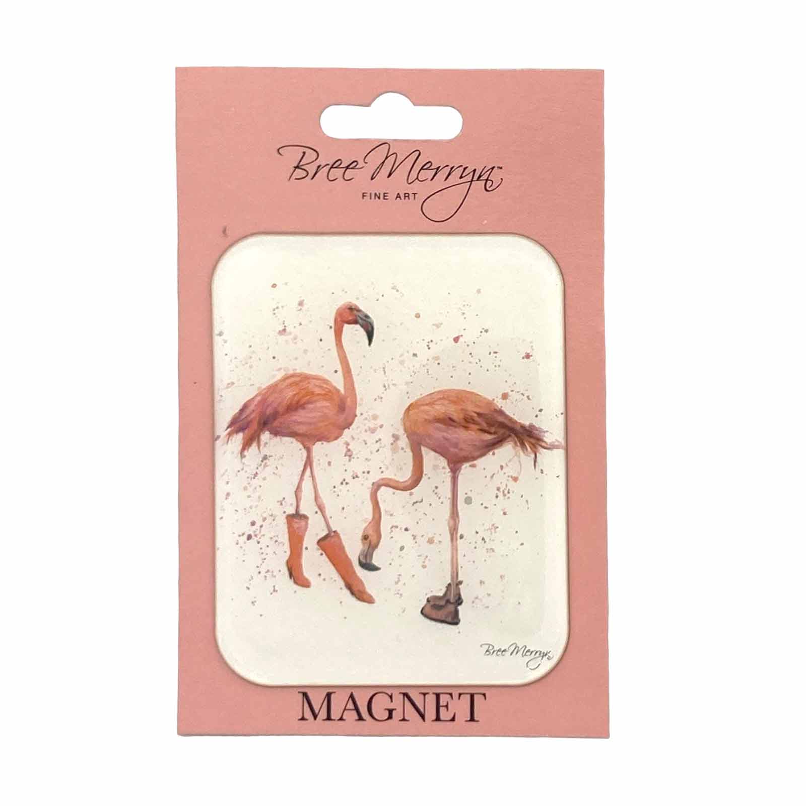 Bree Merryn Cuties in Booties Magnets - Felicity &amp; Flora Flamingo Fridge Whiteboard Office Magnet