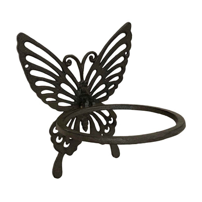 Cast Iron Butterfly Wall Hung Pot Plant Holder