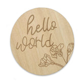 Floral Wooden Baby Milestone Cards