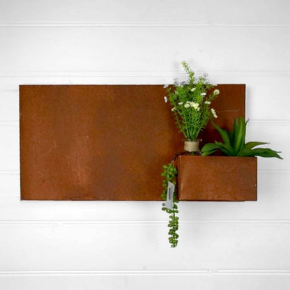 Rustic Wall Planter - Wide.